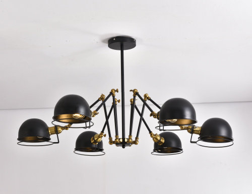 Подвесной светильник Lumina Deco Valmonti LDP D015-6 BK фото 4