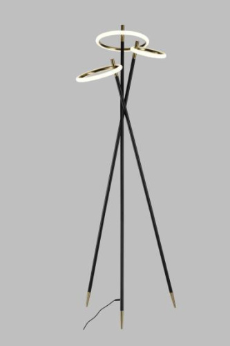 Торшер Alfa Light F3924-60 black+gol d 44W 60*H170