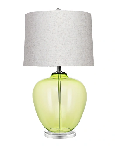 Зелёная настольная лампа "Хизер"