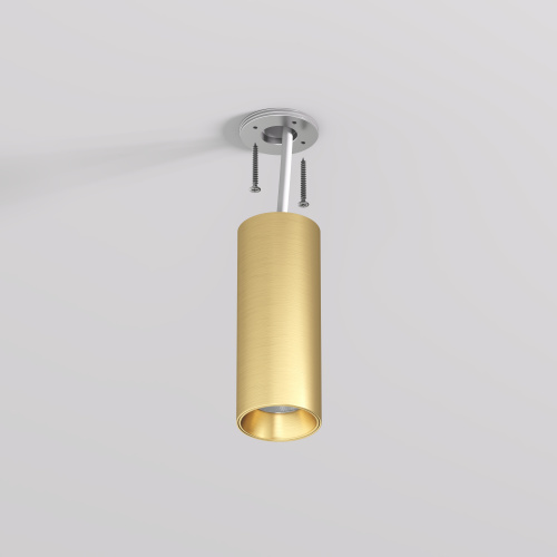 DK2615-SB Накладной светильник SHINE TUBE со светодиодом, D45*H115, IP20, 3000К, 7W, RA?90, сатинированная латунь, алюминий фото 3 DK2615-SB Накладной светильник SHINE TUBE со светодиодом, D45*H115, IP20, 3000К, 7W, RA?90, сатинированная латунь, алюминий фото 3