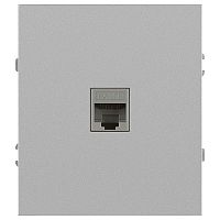 Розетка ЭРА Arktik 16-3107-03 информационная RJ45 алюминий Б0070476