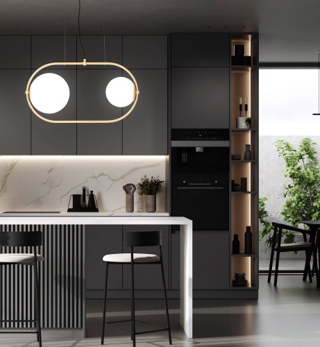 Подвесной светильник Lumina Deco Panari LDP 1210-2 BK фото 3