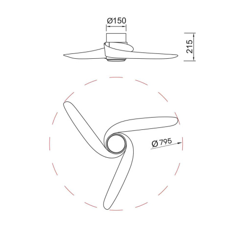 Люстра-вентилятор Mantra GROENLAND 9061 фото 2