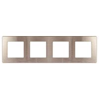 Рамка 4-постовая ЭРА 12 сатин бронза 12-5104-13 Б0052536