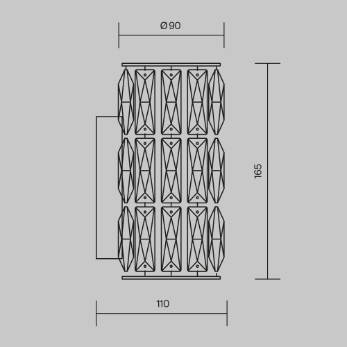 Настенный светильник (бра) Maytoni DIA008WL-1CH фото 5