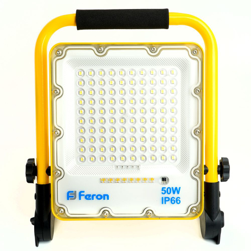 Светодиодный прожектор Feron LL-951 переносной с зарядным устройством IP66 50W 6400K фото 2