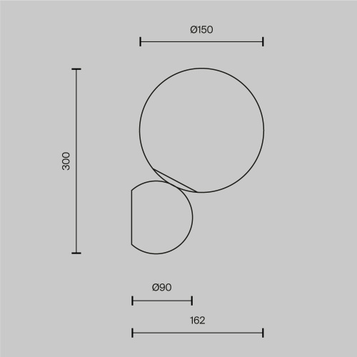 Настенный светильник (бра) Maytoni MOD048WL-01G фото 2