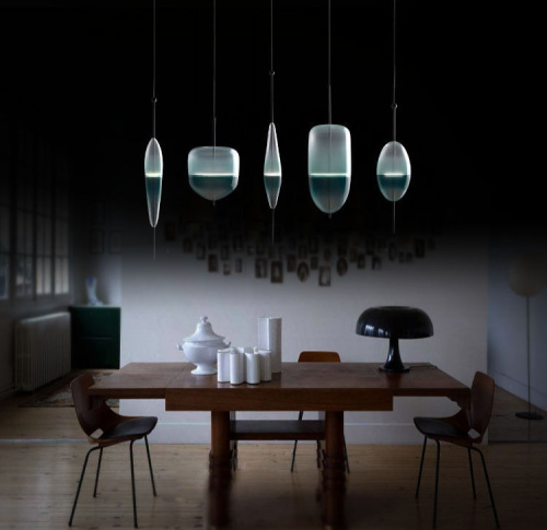 Подвесной светильник Flow A blue фото 2