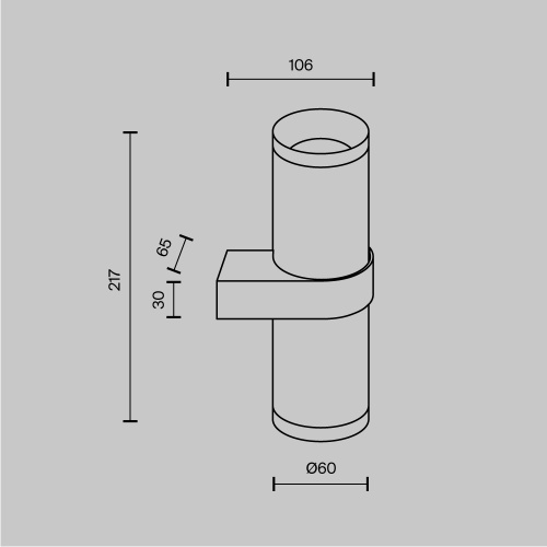 Настенный светильник (бра) Technical C069WL-02B фото 11