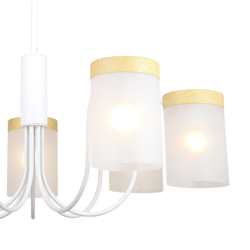 Светильник на штанге Escada 1172/7P E14*40W White/Wood фото 2