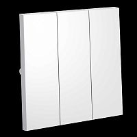 Клавиши для выключателя/переключателя трехклавишного S70 (белый матовый) Voltum VLS000502