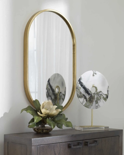 Золотое настенное зеркало "Хоггарт" Золотое настенное зеркало "Хоггарт"