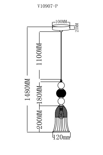 Светильник подвесной Moderli V10907-P Glassy фото 7