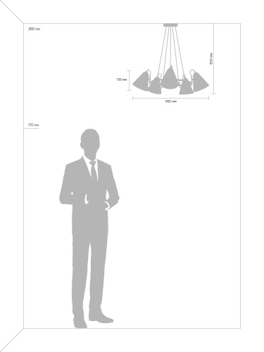 Люстра Freya FR8001PL-05WG фото 9