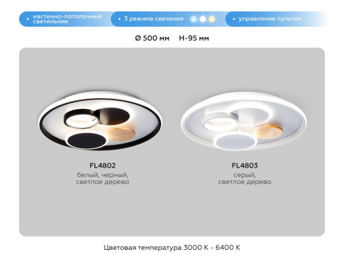 Потолочный светодиодный светильник Ambrella light Comfort LineTech FL4802 фото 7