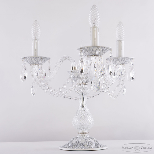 Настольная лампа с хрустальными подвесками AL16302L8/3/141-37 WMN Bohemia Ivele Crystal (Богемия Ивеле Кристалл) фото 2