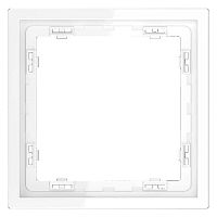 Рамка пластиковая Voltum S70 на 1 пост, (белый глянцевый) VLS100101