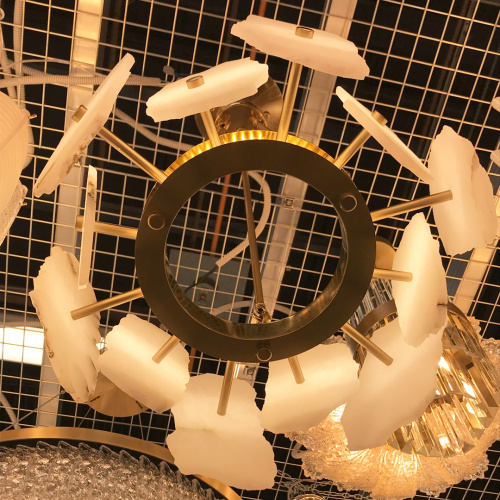 Люстра Cloyd KNOSS-A C1 / Ø45 см - алебастр - латунь (арт.10918) фото 3