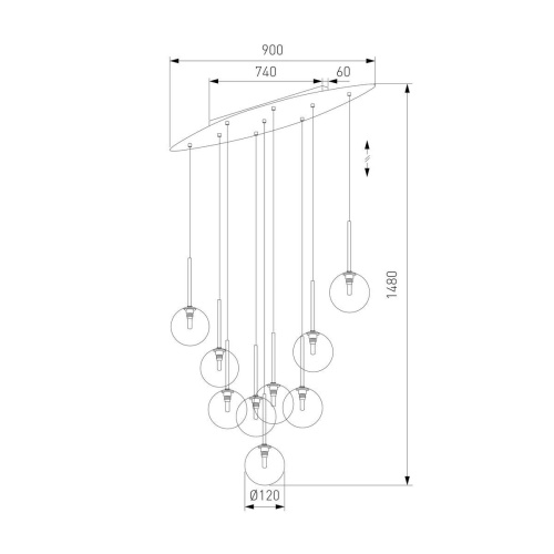 Подвесная люстра TK Lighting 6148 Estera фото 6