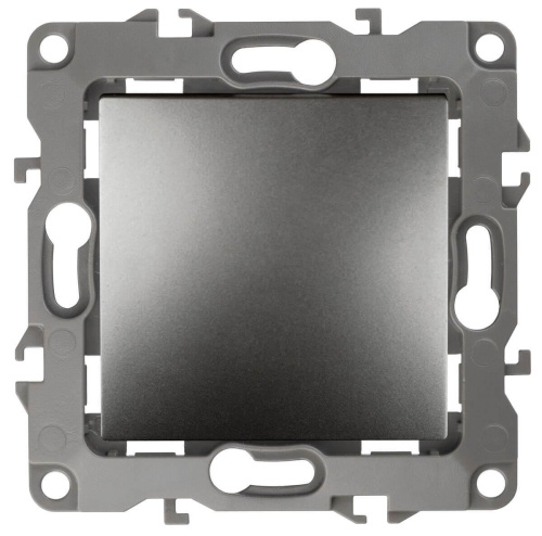 Кнопка ЭРА 12 10AX 250V графит 12-1111-12 Б0047836 Кнопка ЭРА 12 10AX 250V графит 12-1111-12 Б0047836