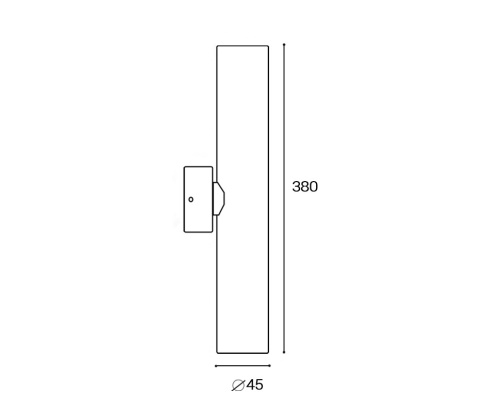 IT02-026 black 3000K светильник настенный фото 4