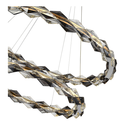 SL6009.103.02 Люстра подвесная ST-Luce Хром/Прозрачно-Дымчатый LED 1*45W 3000K DIAMANTA фото 3