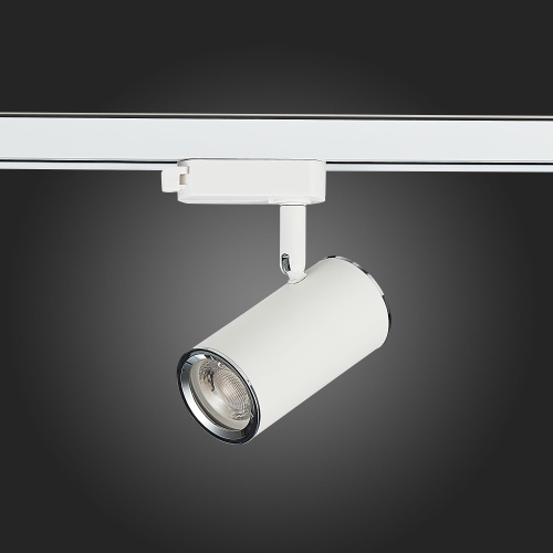 ST301.506.01 Св-к трек. Белый GU10 1*50W  IP20 L104xW54xH111 220V Без ламп BASE фото 5