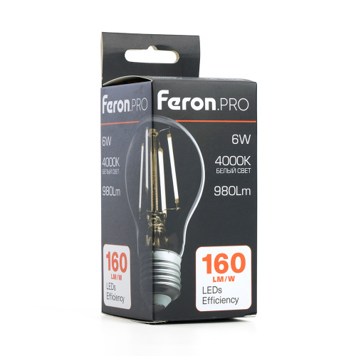 Лампа светодиодная Feron.PRO LB-1106 Шар E27 980LM 6W 175-265V 4000K фото 9