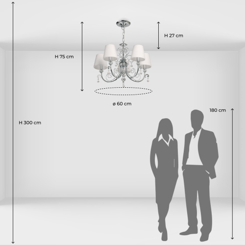 Люстра подвесная De City Виталина 448015105 фото 12