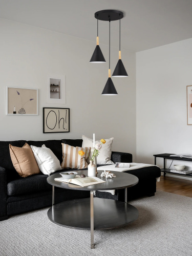 SLE1255-423-03 Светильник подвесной Черный/Черный E27 3*40W ARKET фото 5