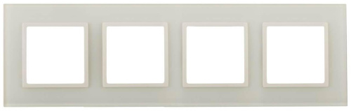 Рамка 4-постовая ЭРА Elegance 14-5104-02 Б0034525 Рамка 4-постовая ЭРА Elegance 14-5104-02 Б0034525
