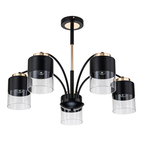 Светильник на штанге Escada 2121/5P E27*40W Black/Gold фото 2