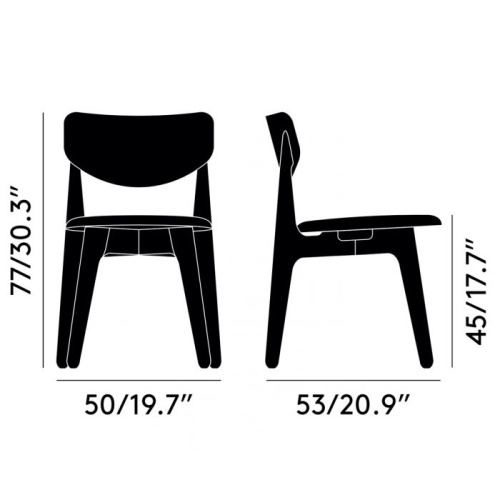 Стул Slab Black Upholstered фото 9