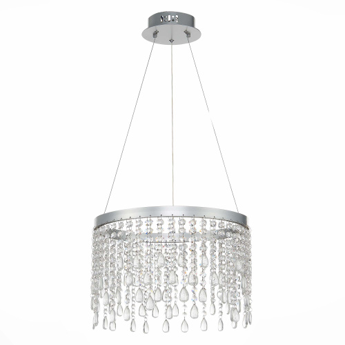 SL6201.103.24 Люстра подвесная ST-Luce Серебристый/Прозрачный LED 1*24W 3000K/4000K/6000K VEGA фото 3