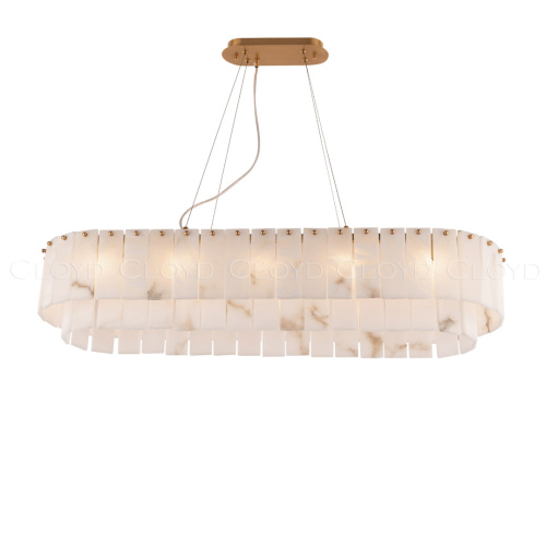 Люстра Cloyd HERCULANUM-A C10 / шир. 100 см - алебастр - латунь (арт.11158)