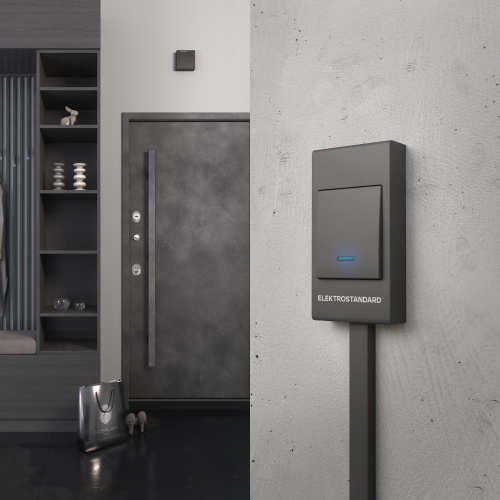 Звонок электромеханический 1M IP44 DBQ26M WM черный фото 2