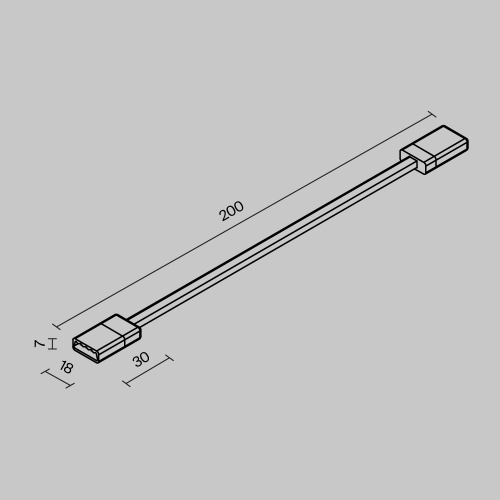 Комплектующие для уличной трековой системы с токоведущими элементами Outdoor O-TR002-SC фото 2