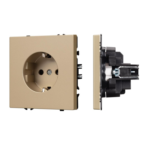Механизм электрической розетки SCT-NOBE-MEU1-SFPL-GD (230V, 16A) Arlight 054278 Механизм электрической розетки SCT-NOBE-MEU1-SFPL-GD (230V, 16A) Arlight 054278