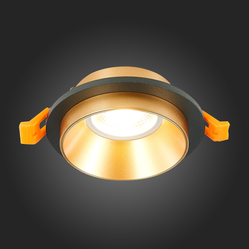 ST206.248.01 Св-к встр. Черный GU10 1*50W  IP20 D92xH38 220V Без ламп Встраиваемые светильники фото 3