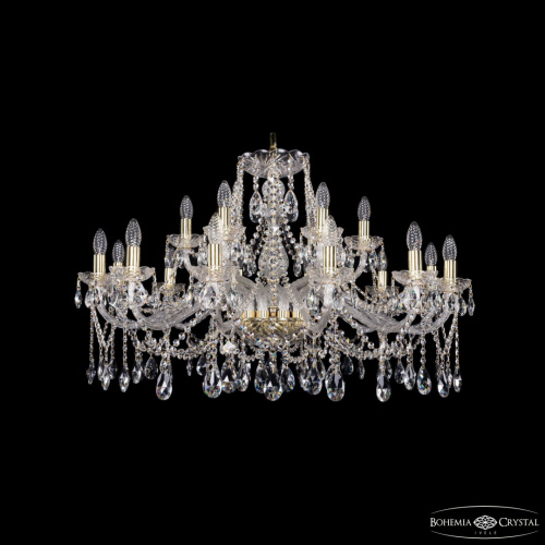 Люстра хрустальная 1413/12+6/360 G