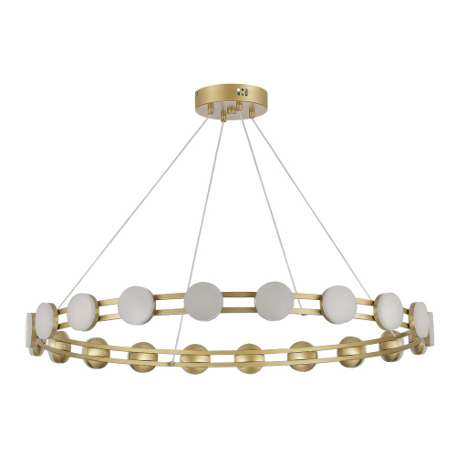 SL6610.203.20 Светильник подвесной ST-Luce золотистый/белый LED 1*40W 4000K MONRO фото 5