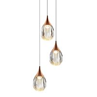 Подвесной светильник MD24001004-3A copper/clear