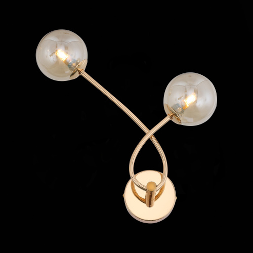 SL435.201.02 Бра ST-Luce Золотистый/Коньячный G9 2*3W PARLLAONE фото 8