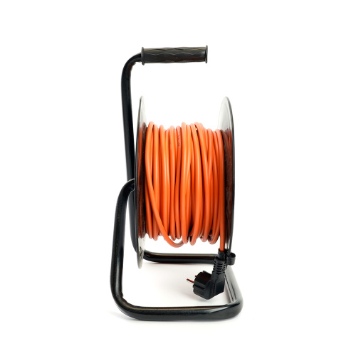 Удлинитель на катушке Stekker STD03-20-30 Standart 4-местный с/з ПВС 3*1,5, оранжевый, 16А, IP20,30м (50184) фото 4