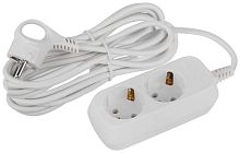 Удлинитель электрический ЭРА UDL-10-250-E Greenline 2 розетки с заземлением 5м ПВС 3x0.75мм2 Б0065074