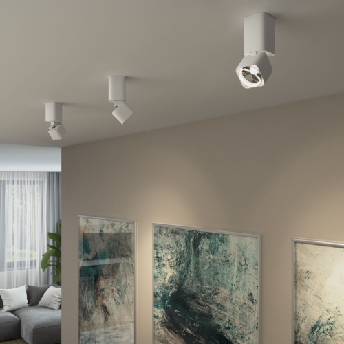 Светильник потолочный поворотный светодиодный Cubus 10W 4000K белый 25043/LED фото 2