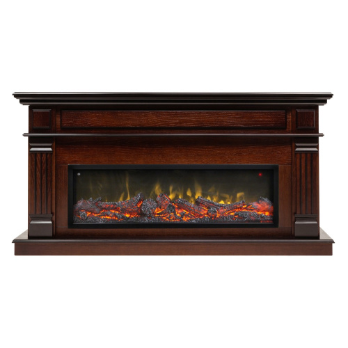 Каминокомплект ISLANDIA/СКАНДИ Античный дуб с очагом Электроочаг BEVERLY-S MULTY/БЕВЕРЛИ МУЛЬТИКОЛОР