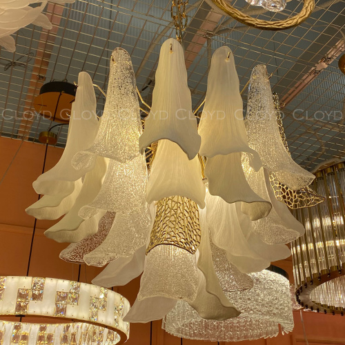 Люстра Cloyd WASABI C10 / Ø60 см - керамика - золото (арт.11326)