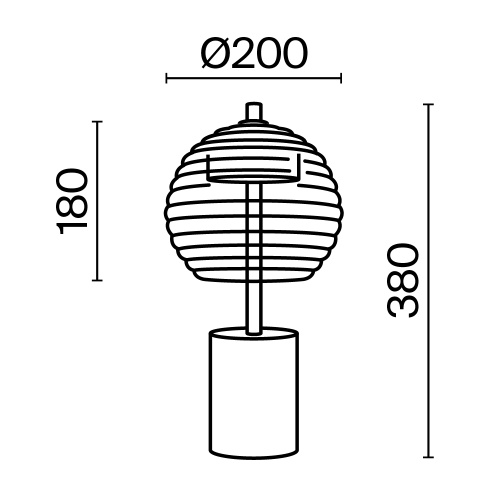 Настольный светильник Maytoni P060TL-L12BK фото 3 Настольный светильник Maytoni P060TL-L12BK фото 3