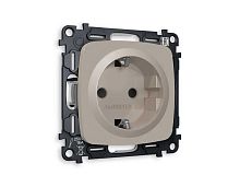 Комплект механизма электрической розетки AMBRELLA VOLT OMEGA Серо-бежевый матовый с/з с шторками QUANT (OP3670, VM141) MO367010